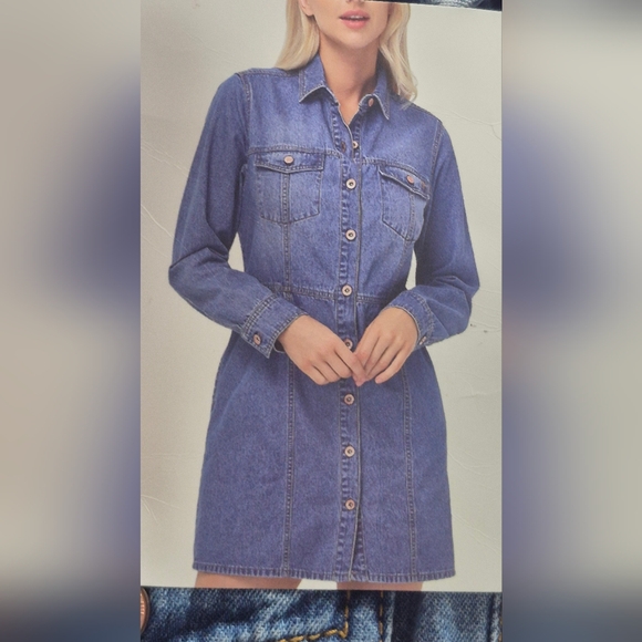 Frye Denim Dress Womens Size XS - Picture 2 of 6